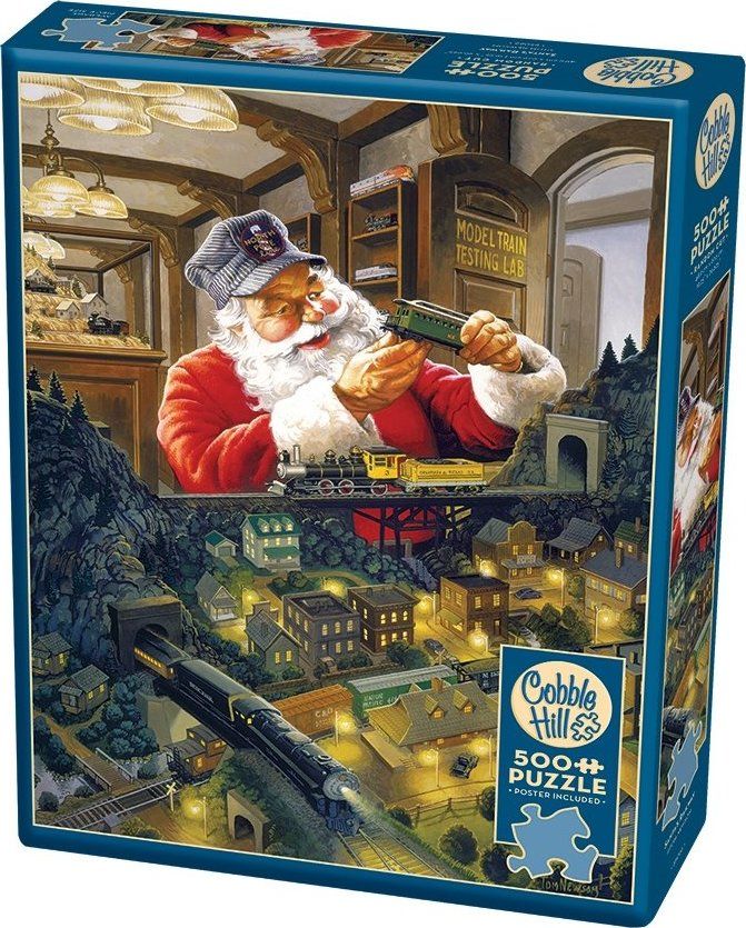 COBBLE HILL Puzzle Santova železnice 500 dílků - obrázek 2