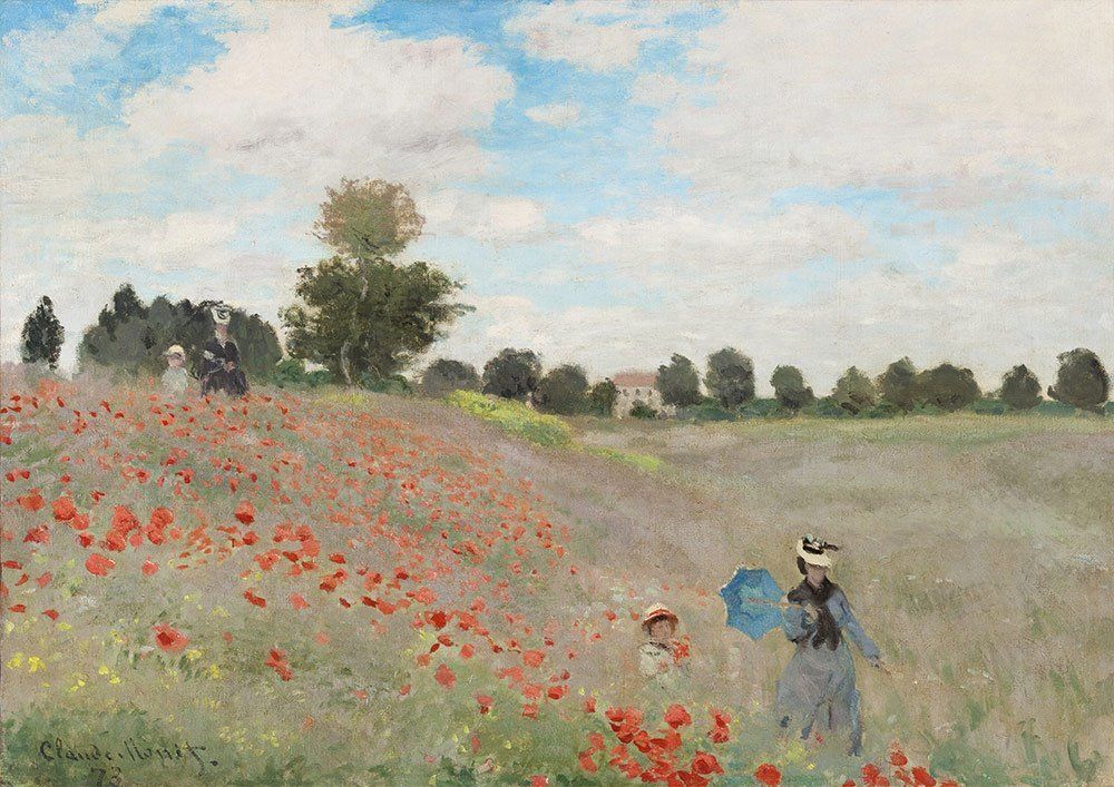 BLUEBIRD Puzzle Vlčí máky v Argenteuil (1873) 1000 dílků - obrázek 1