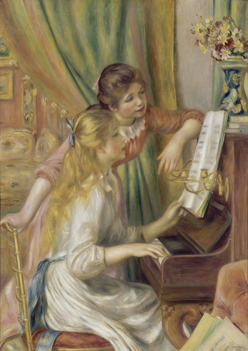 BLUEBIRD Puzzle Dívky u piána (1892) 1000 dílků - obrázek 1