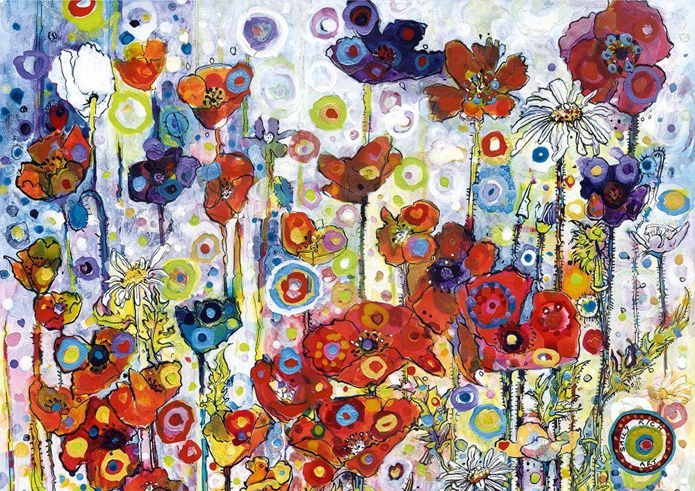 BLUEBIRD Puzzle Vlčí máky 1000 dílků - obrázek 1