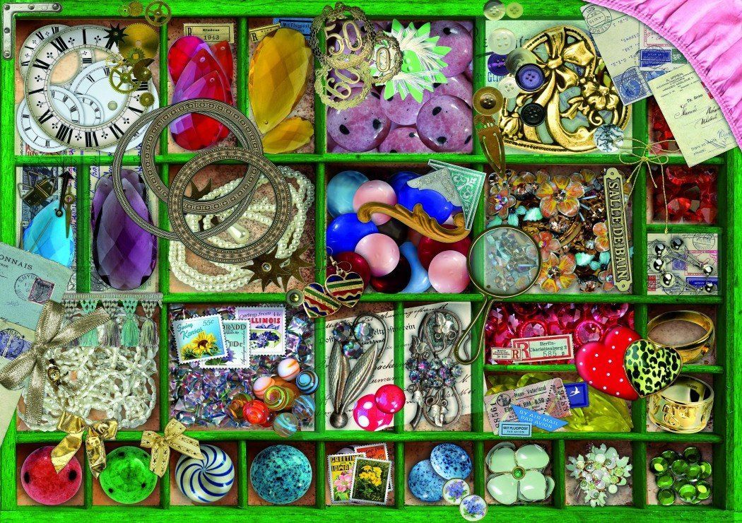 BLUEBIRD Puzzle Zelená kolekce 1000 dílků - obrázek 1