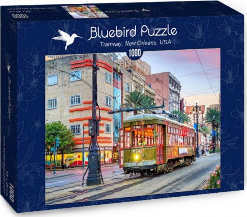 BLUEBIRD Puzzle Tramvaj, New Orleans, USA 1000 dílků - obrázek 2