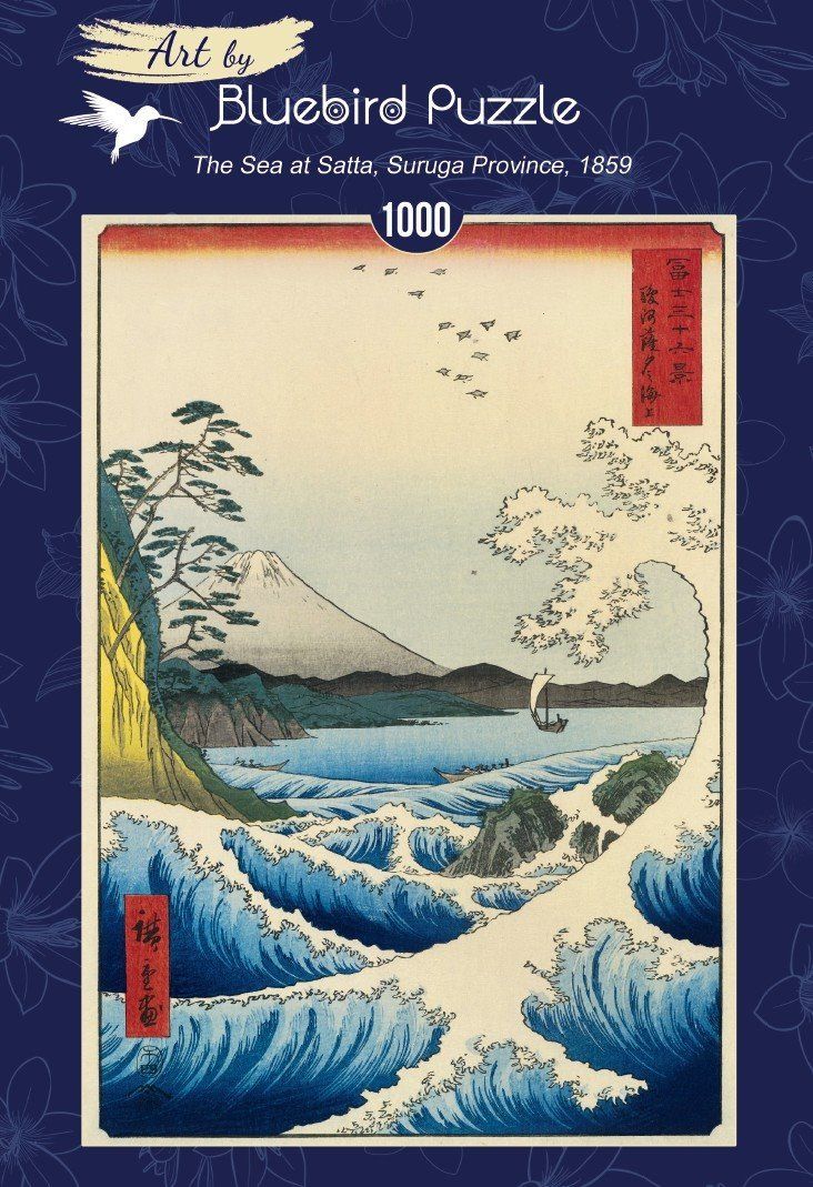 BLUEBIRD Puzzle Moře v Sattě, provincie Suruga (1859) 1000 dílků - obrázek 2