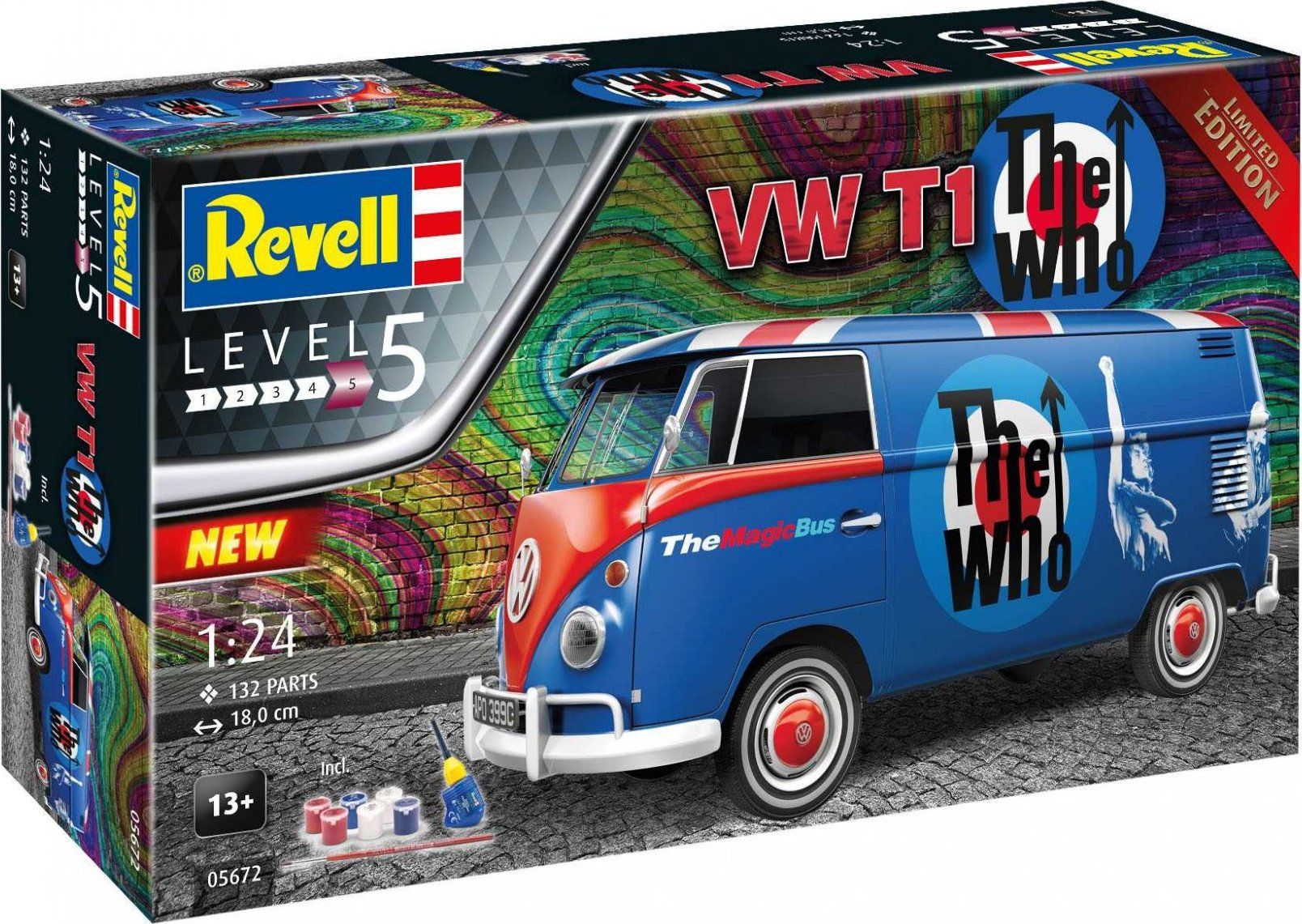 REVELL Gift-Set auto 05672 - VW T1 "The Who" (1:24) - obrázek 1