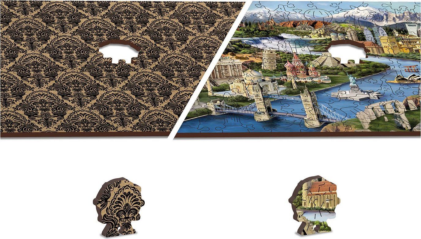WOODEN CITY Dřevěné puzzle Světové památky 2v1, 150 dílků EKO - obrázek 6