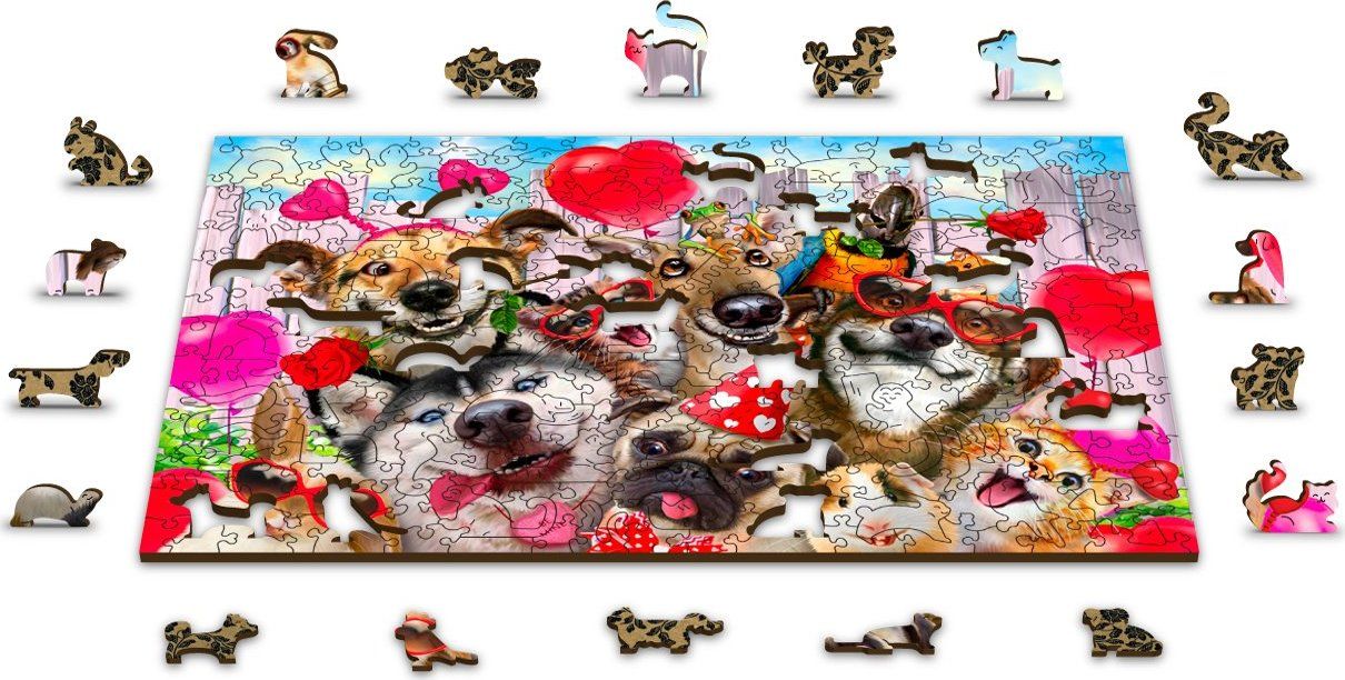 WOODEN CITY Dřevěné puzzle Čas na párty 2v1, 150 dílků EKO - obrázek 7