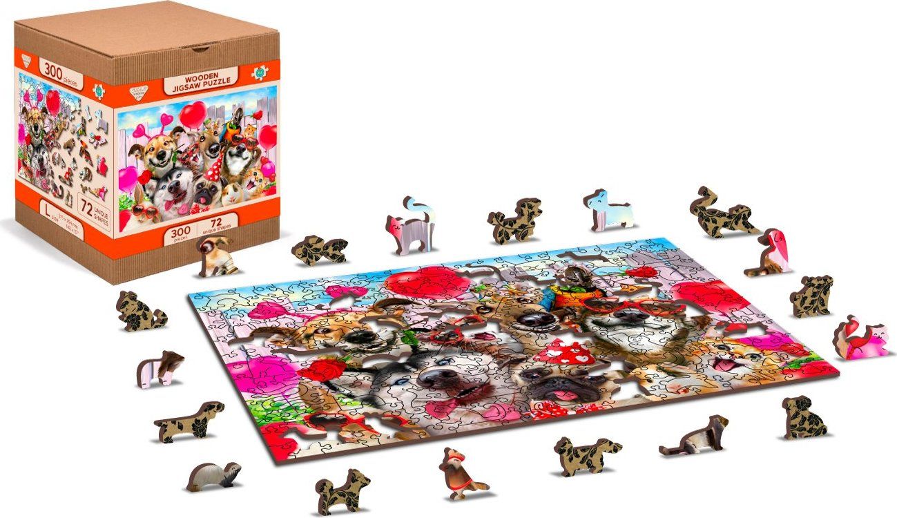 WOODEN CITY Dřevěné puzzle Čas na párty 2v1, 150 dílků EKO - obrázek 8