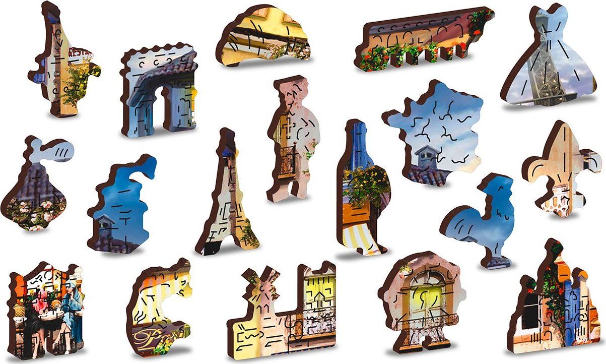 WOODEN CITY Dřevěné puzzle Snídaně v Paříži 2v1, 150 dílků EKO - obrázek 5