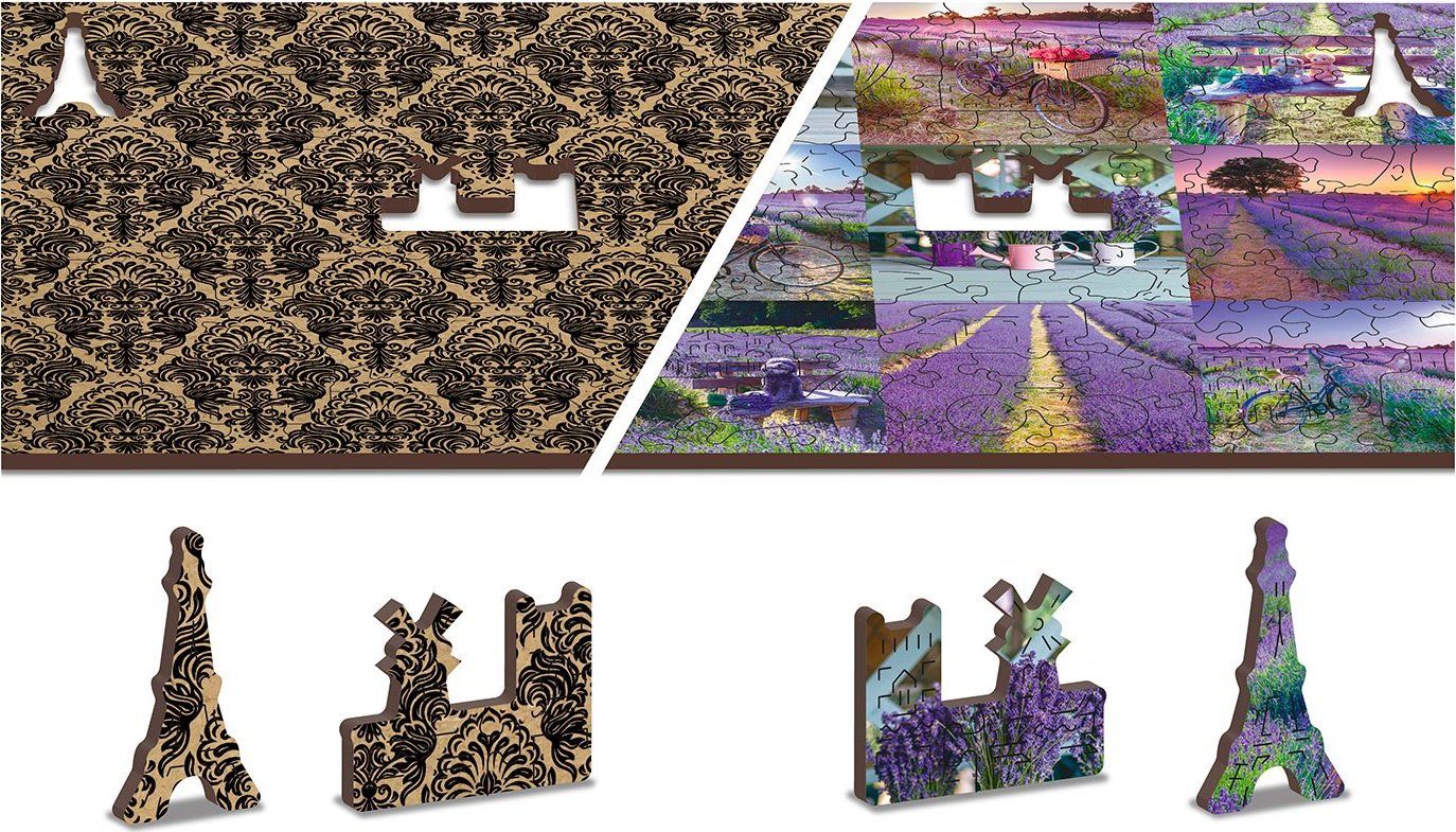WOODEN CITY Dřevěné puzzle Levandulová Francie 2v1, 150 dílků EKO - obrázek 6