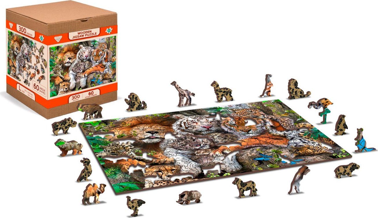 WOODEN CITY Dřevěné puzzle Čas na šlofíka 2v1, 150 dílků EKO - obrázek 7