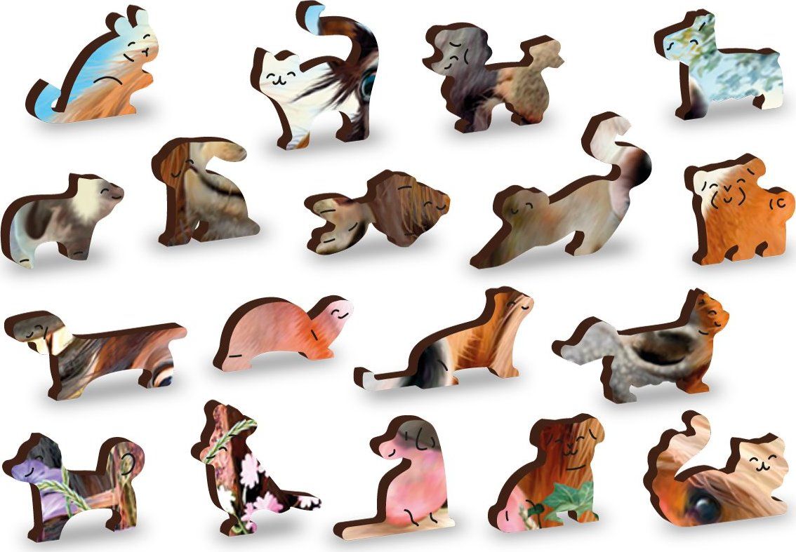 WOODEN CITY Dřevěné puzzle Koně všude kolem 2v1, 150 dílků EKO - obrázek 5