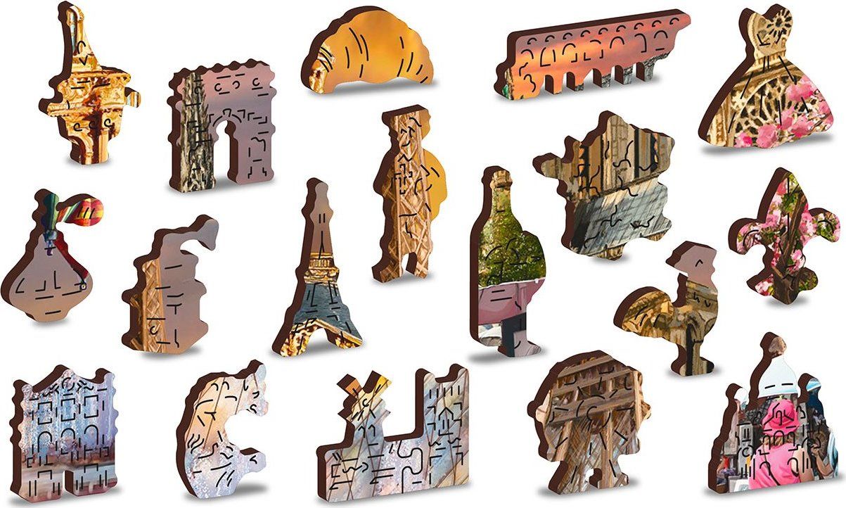 WOODEN CITY Dřevěné puzzle Jaro v Paříži 2v1, 150 dílků EKO - obrázek 6