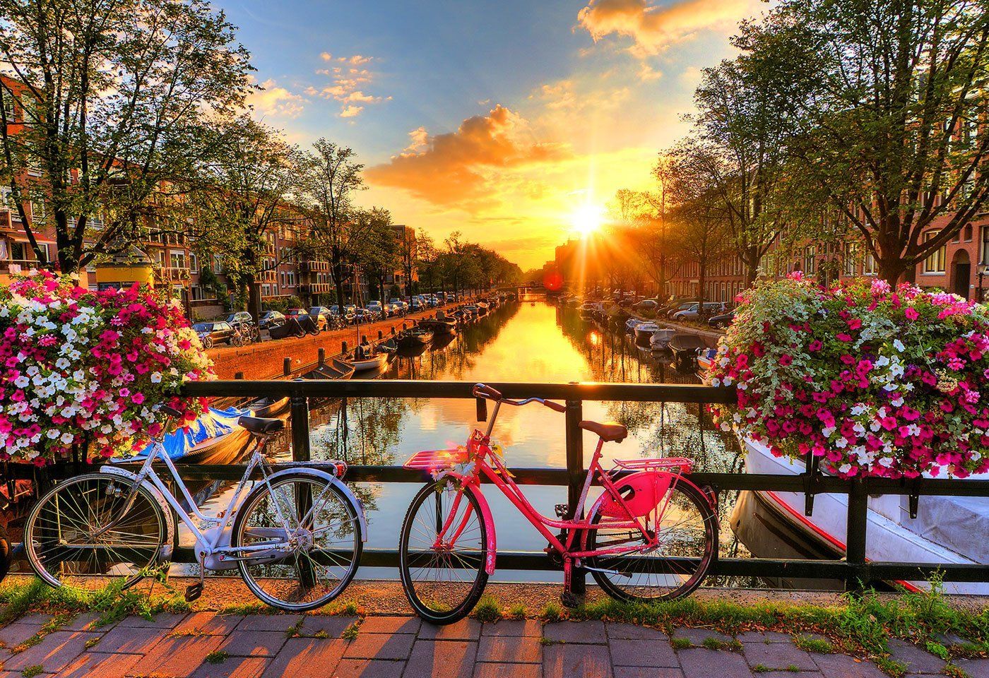 WOODEN CITY Dřevěné puzzle Kola v Amsterdamu 2v1, 600 dílků EKO - obrázek 8