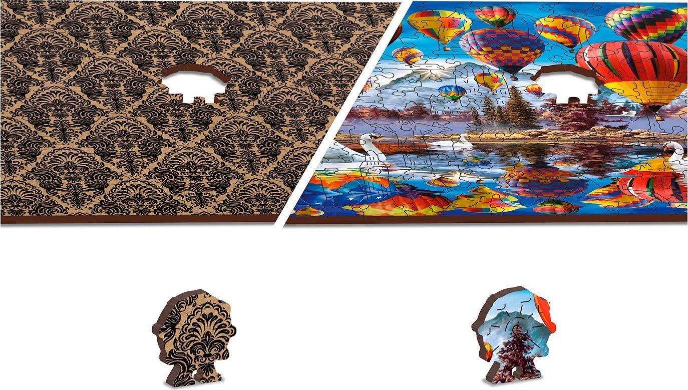 WOODEN CITY Dřevěné puzzle Klidné cestování 2v1, 600 dílků EKO - obrázek 6