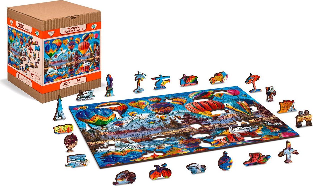 WOODEN CITY Dřevěné puzzle Klidné cestování 2v1, 600 dílků EKO - obrázek 8