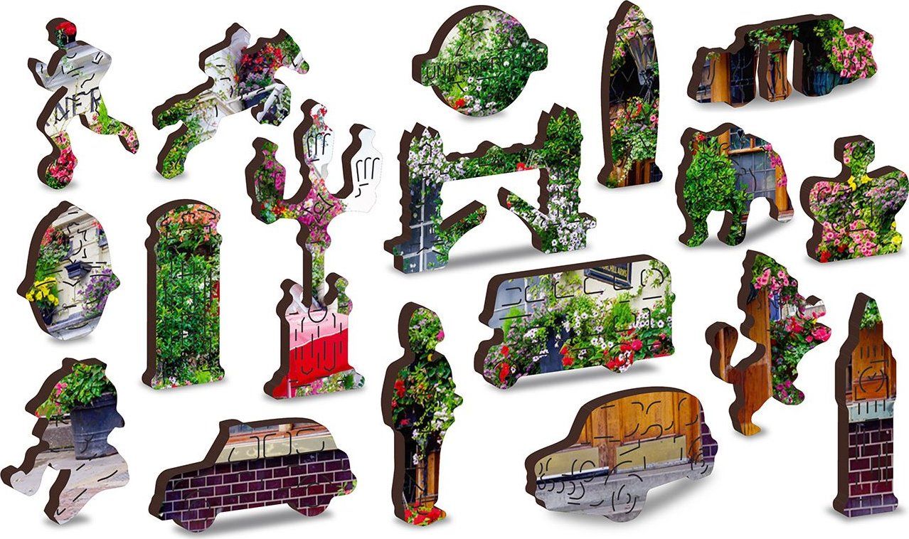 WOODEN CITY Dřevěné puzzle Londýnská hospoda 2v1, 600 dílků EKO - obrázek 5
