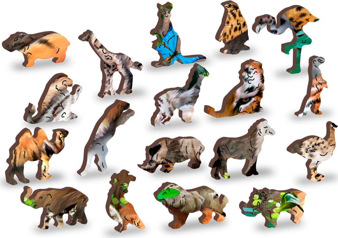 WOODEN CITY Dřevěné puzzle Čas na šlofíka 2v1, 600 dílků EKO - obrázek 5