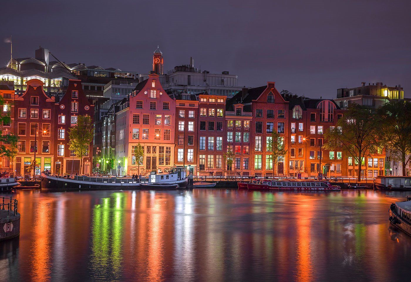 WOODEN CITY Dřevěné puzzle Noční Amsterdam 2v1, 600 dílků EKO - obrázek 9