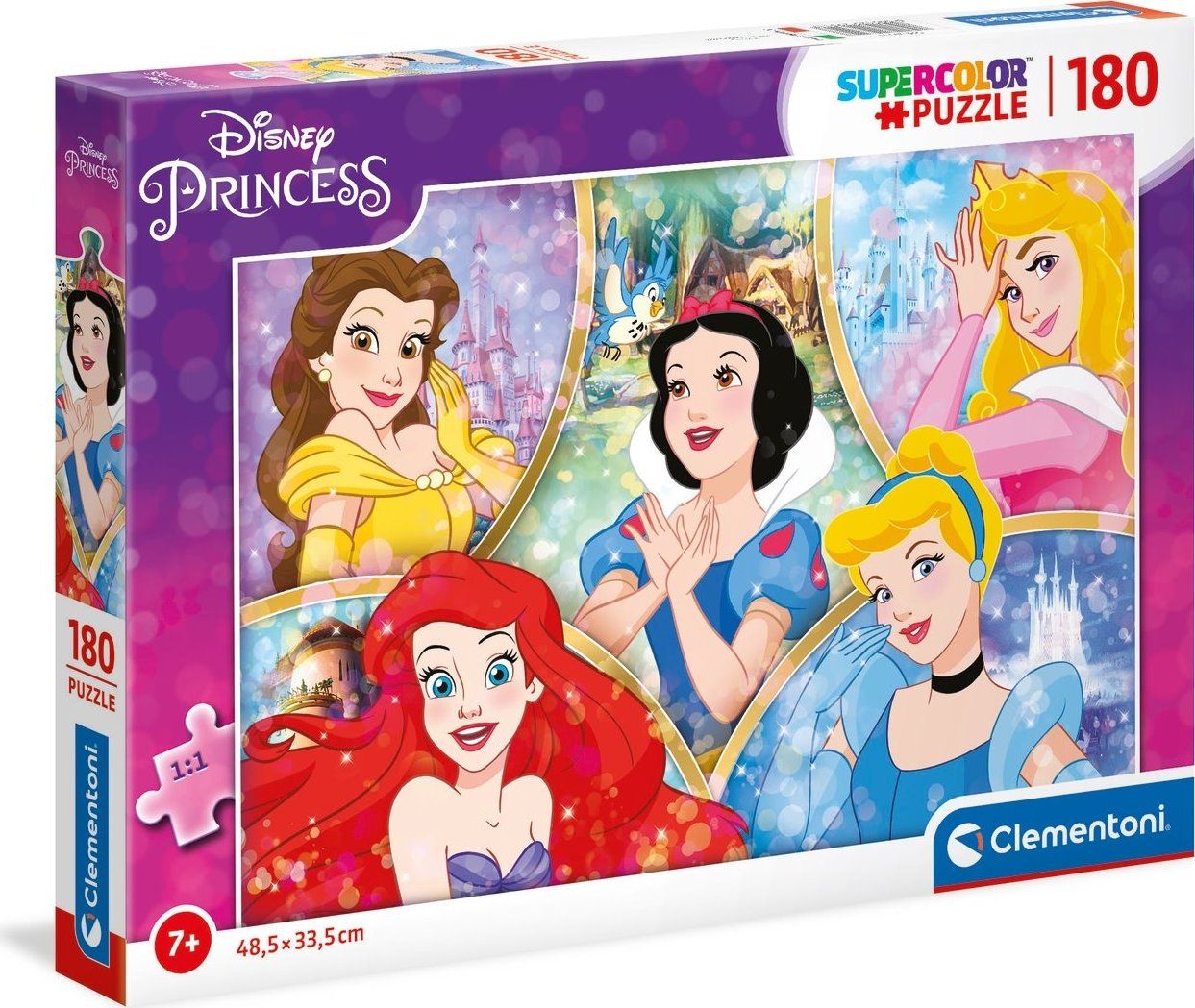 CLEMENTONI Puzzle Disney princezny 180 dílků - obrázek 3