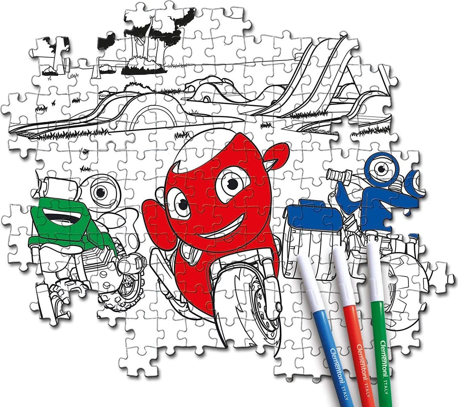 CLEMENTONI Oboustranné puzzle Ricky Zoom 104 dílků - obrázek 2