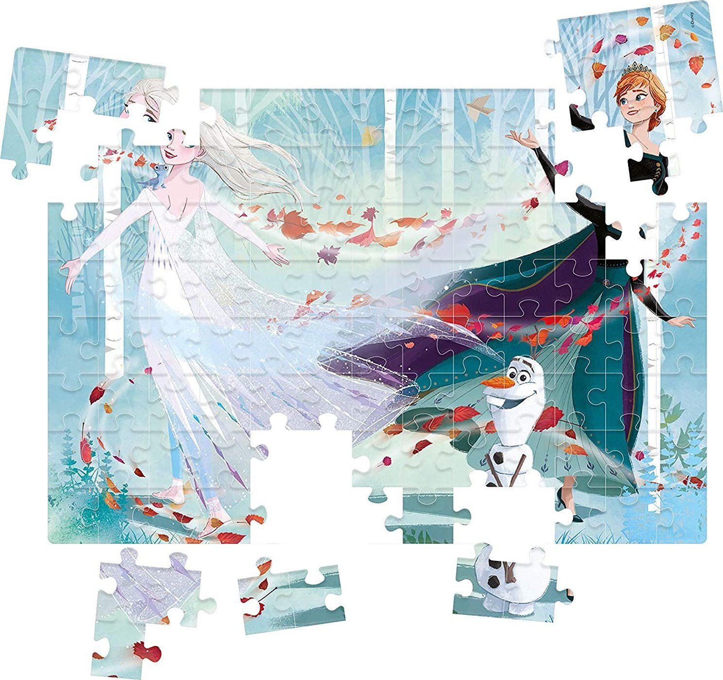 CLEMENTONI Oboustranné puzzle Ledové království 2, 104 dílků - obrázek 3