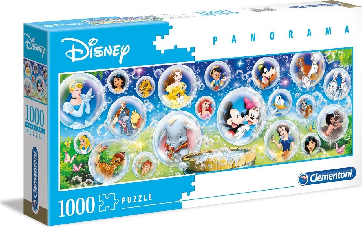 CLEMENTONI Panoramatické puzzle Disney kolekce 1000 dílků - obrázek 4
