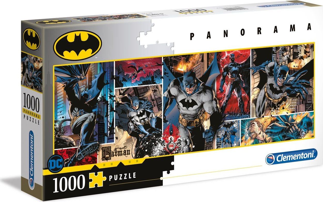 CLEMENTONI Panoramatické puzzle Batman 1000 dílků - obrázek 2