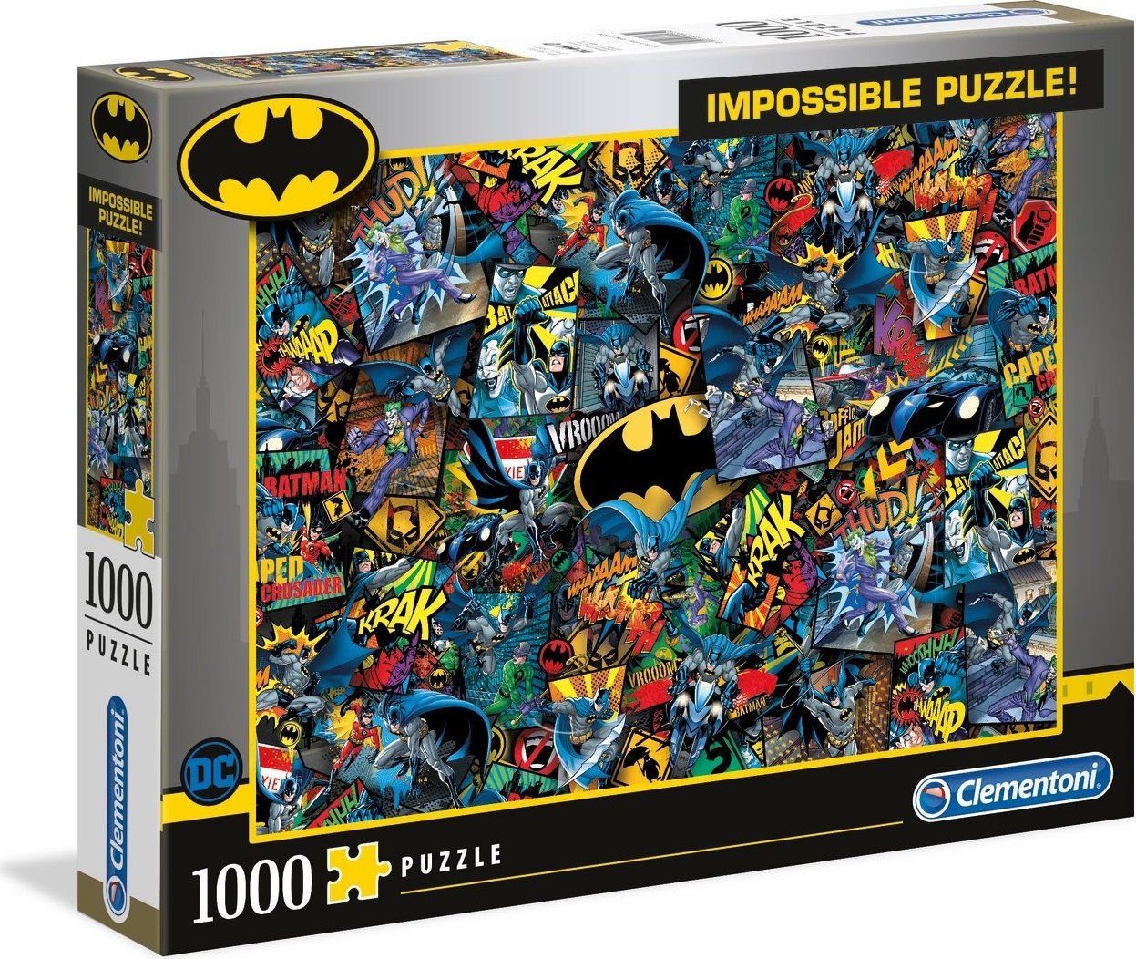 CLEMENTONI Puzzle Impossible: Batman 1000 dílků - obrázek 2