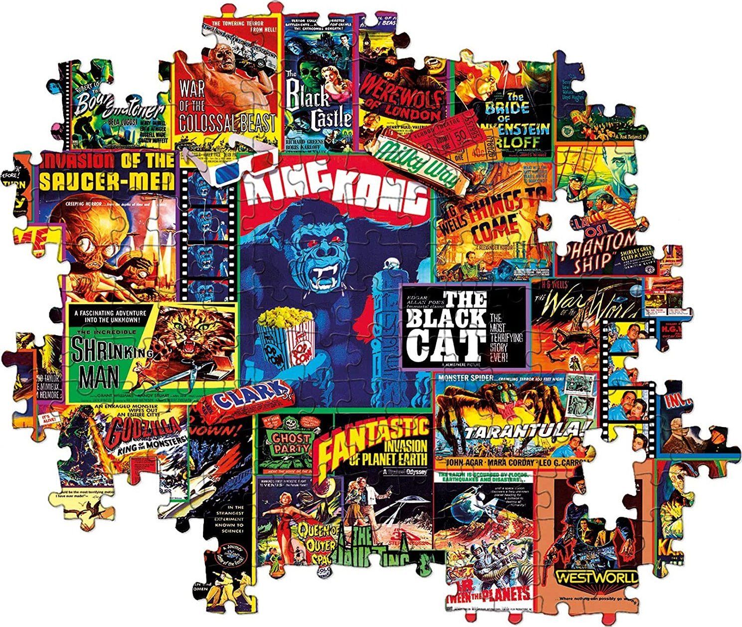 CLEMENTONI Puzzle Thrillerová klasika 1000 dílků - obrázek 2