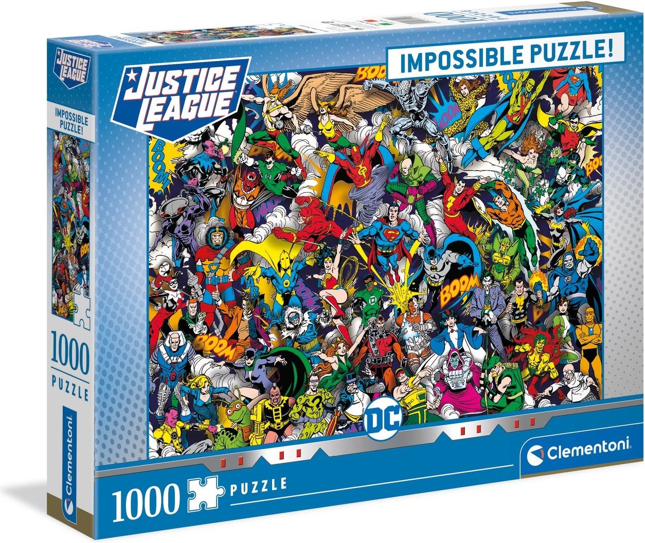 CLEMENTONI Puzzle Impossible: DC Comics Justice League 1000 dílků - obrázek 2