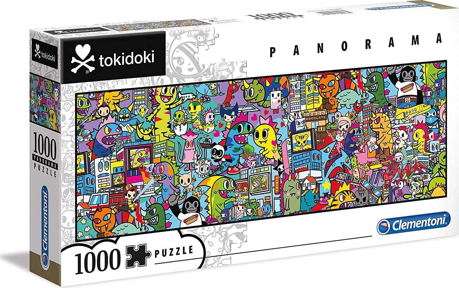 CLEMENTONI Panoramatické puzzle Tokidoki 1000 dílků - obrázek 3