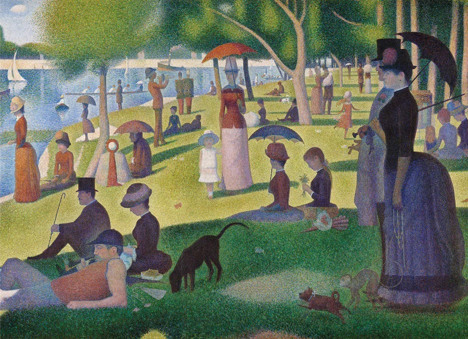 CLEMENTONI Puzzle Nedělní odpoledne na ostrově La Grande Jatte 1000 dílků - obrázek 1