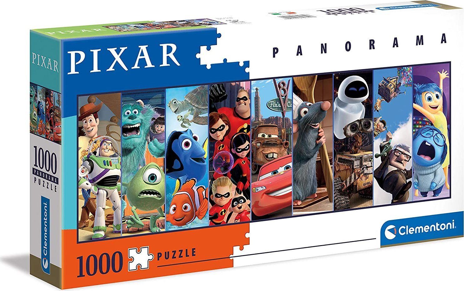 CLEMENTONI Panoramatické puzzle Pixar 1000 dílků - obrázek 3