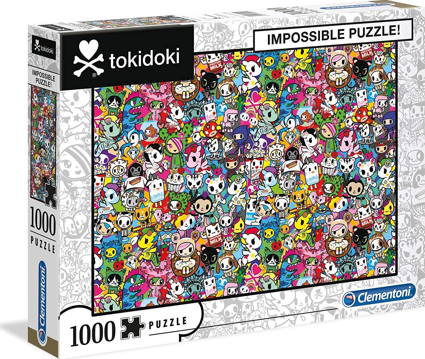 CLEMENTONI Puzzle Impossible: Tokidoki 1000 dílků - obrázek 3