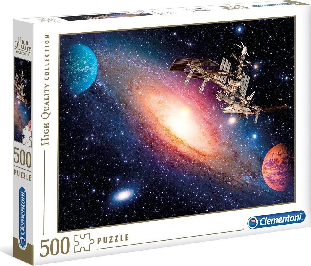 CLEMENTONI Puzzle Mezinárodní vesmírná stanice 500 dílků - obrázek 2