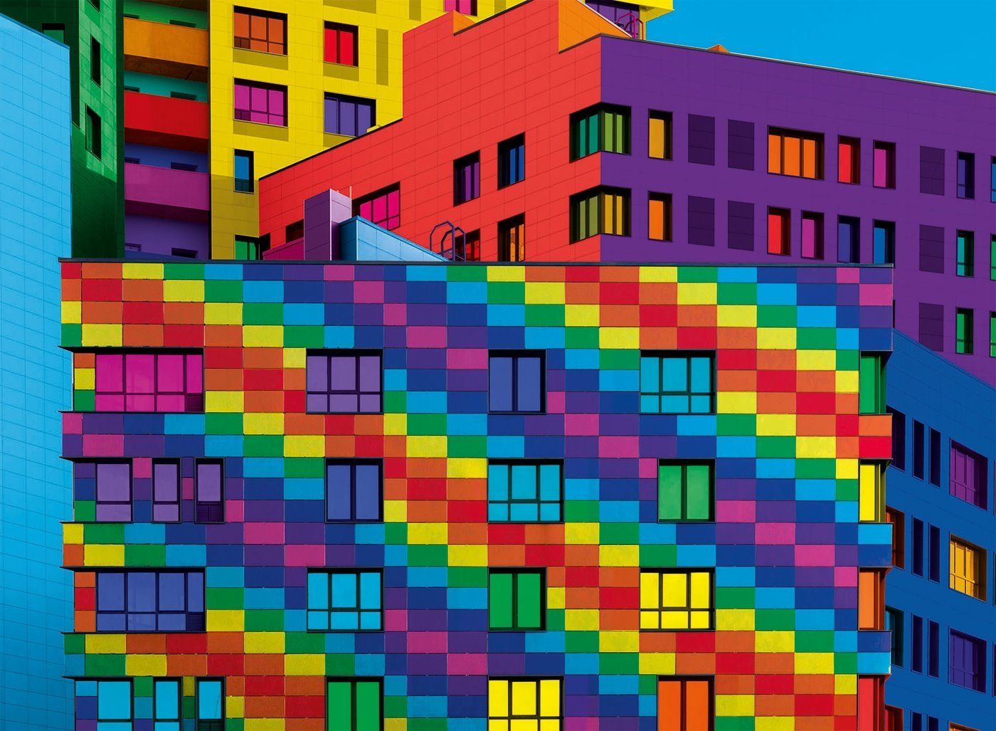 CLEMENTONI Puzzle ColorBoom: Squares 500 dílků - obrázek 1