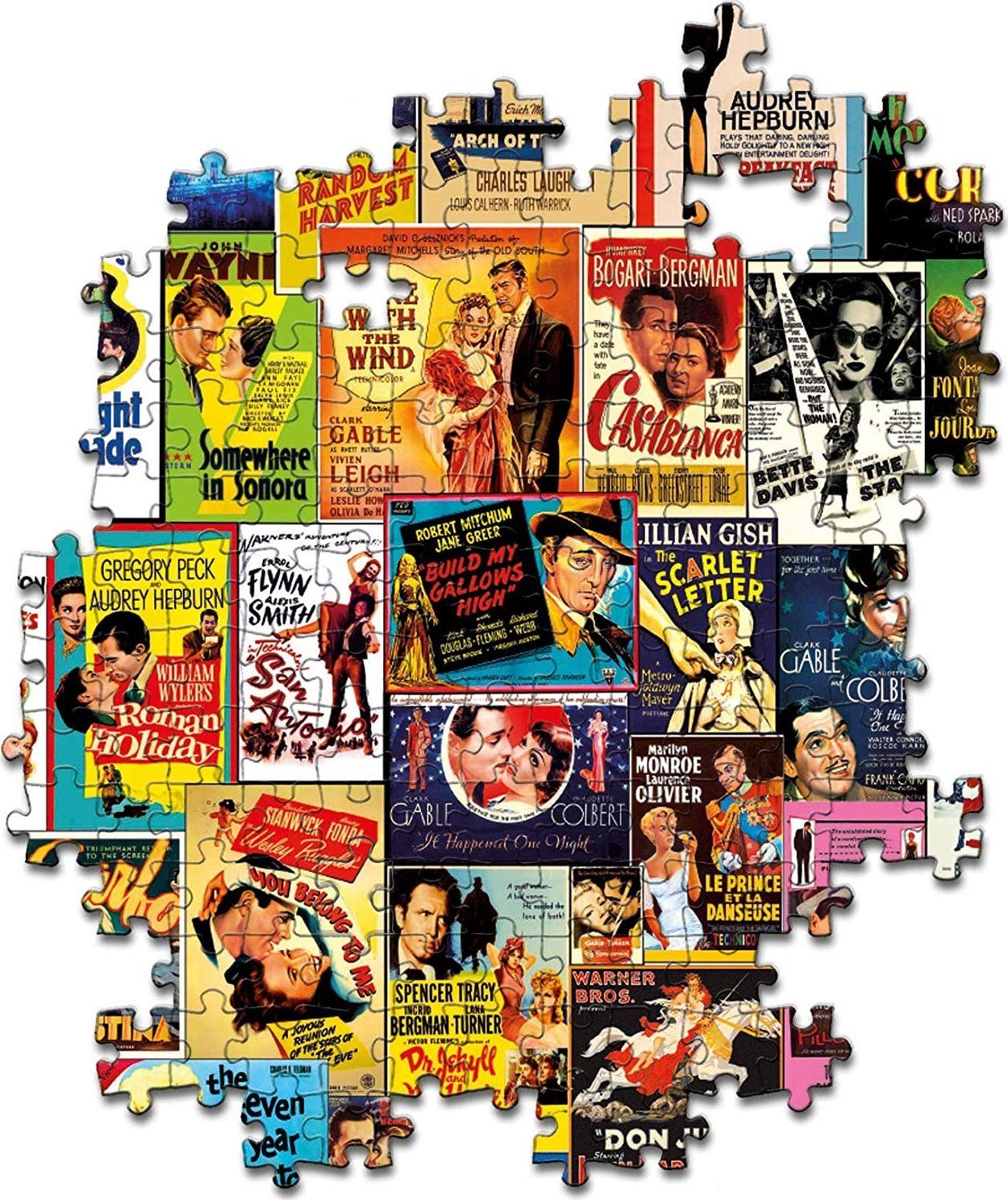 CLEMENTONI Puzzle Romantická filmová klasika 500 dílků - obrázek 2