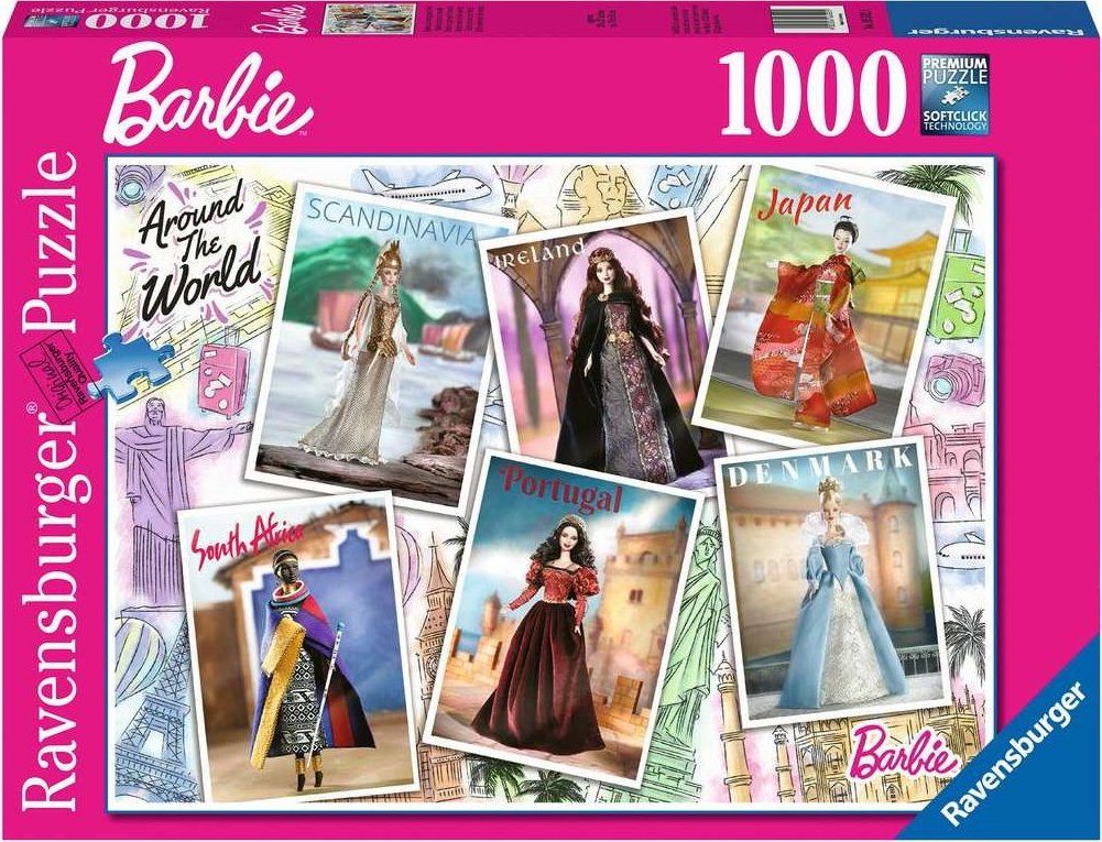 RAVENSBURGER Puzzle Barbie: Kolem světa 1000 dílků - obrázek 2
