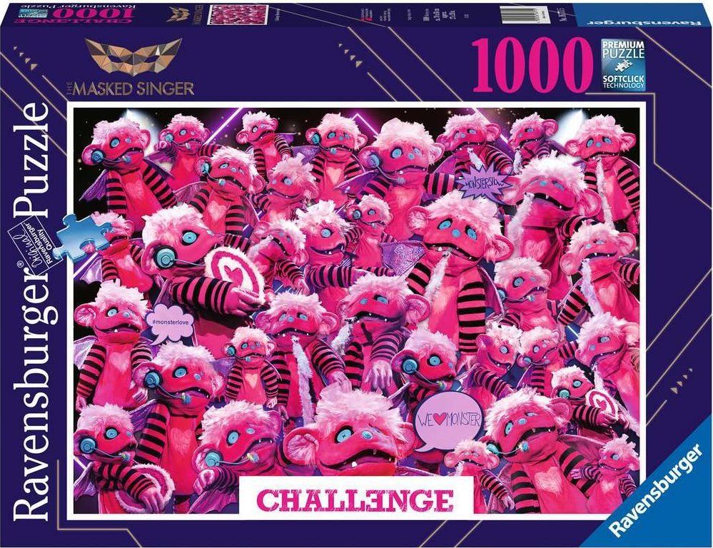 RAVENSBURGER Puzzle Challenge: Masked Singer Monster 1000 dílků - obrázek 2
