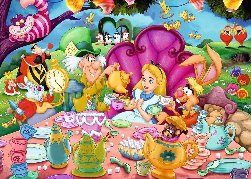RAVENSBURGER Puzzle Alenka v říši divů 1000 dílků - obrázek 1