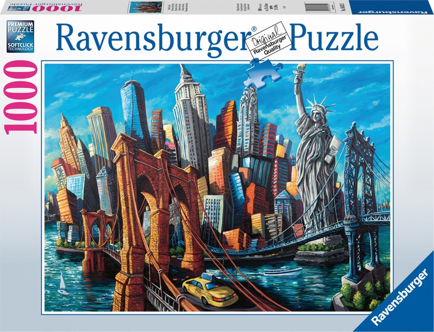 RAVENSBURGER Puzzle Vítejte v New Yorku 1000 dílků - obrázek 1