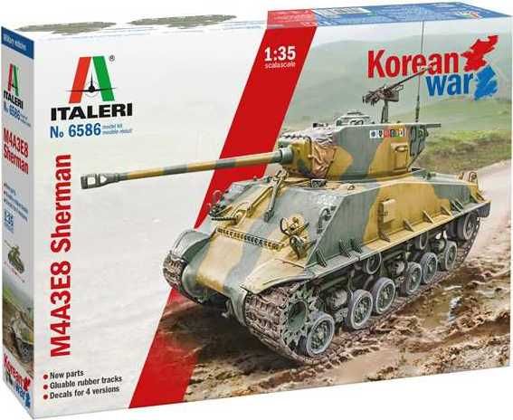 ITALERI Model Kit tank 6586 - M4A3E8 Sherman Korean War (1:35) - obrázek 1