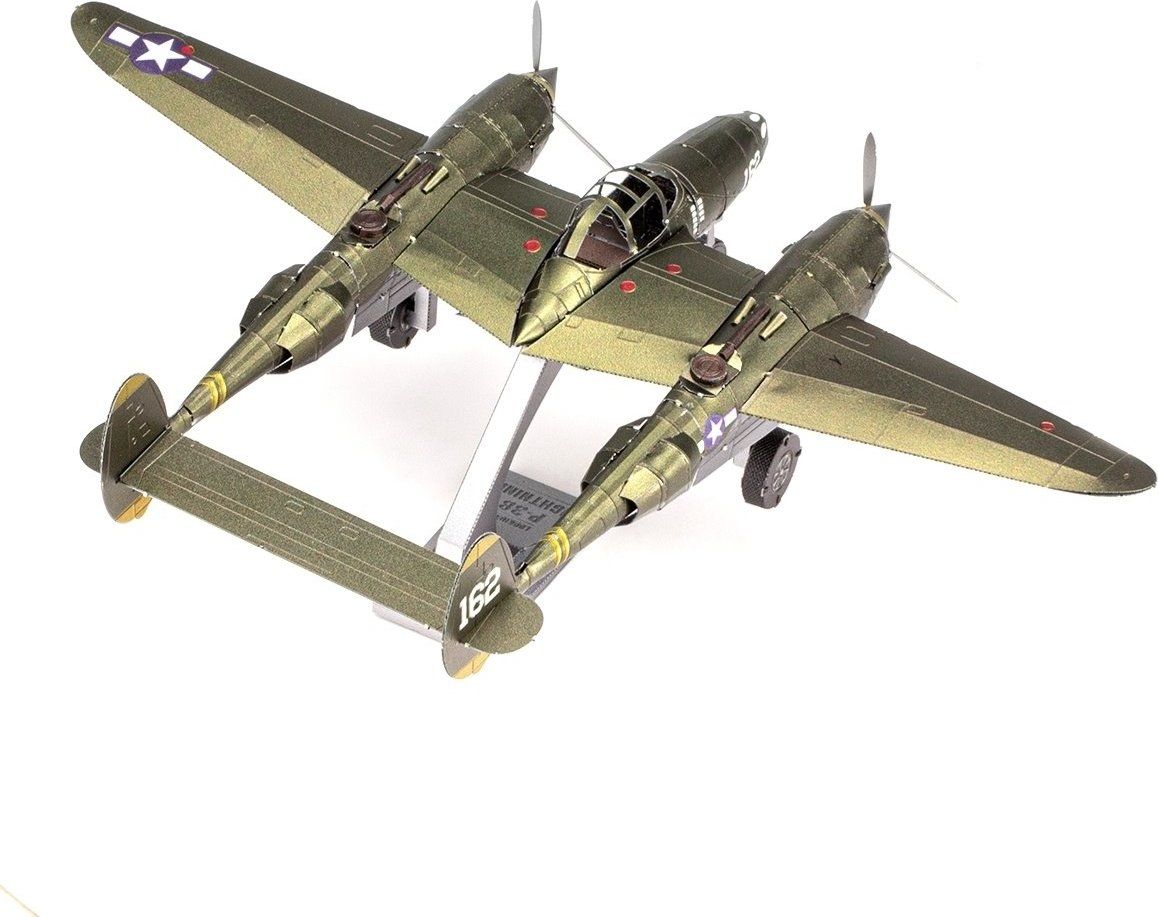 METAL EARTH 3D puzzle Lockheed Martin P-38 Lightning (ICONX) - obrázek 5