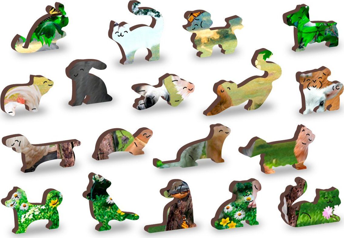 WOODEN CITY Dřevěné puzzle Školka na farmě 2v1, 600 dílků EKO - obrázek 5