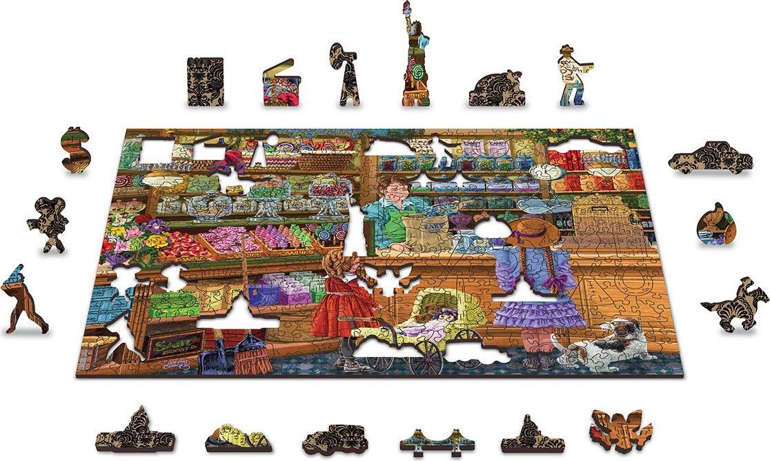 WOODEN CITY Dřevěné puzzle Sladké dobrodružství 2v1, 1000 dílků EKO - obrázek 7