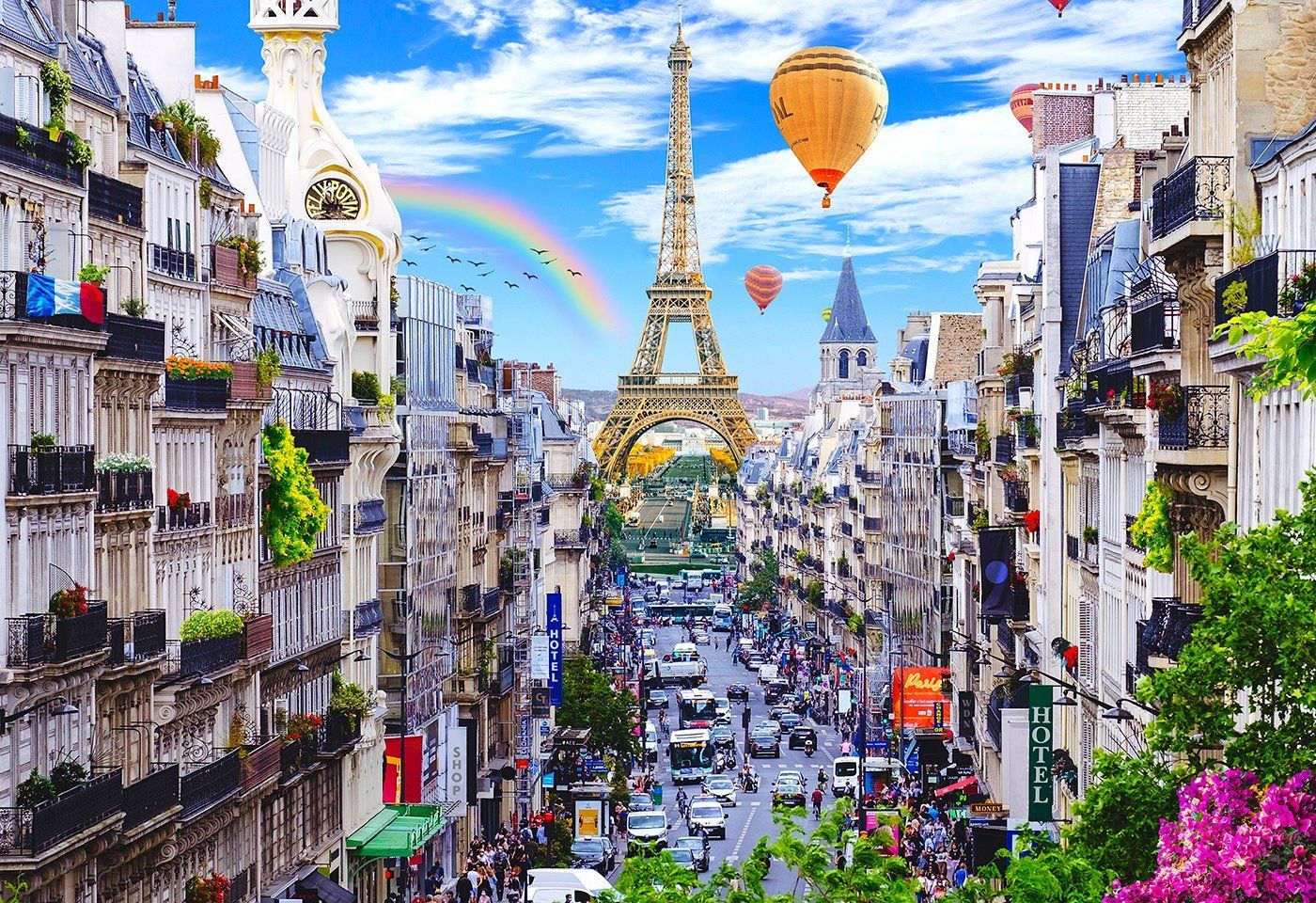 WOODEN CITY Dřevěné puzzle Rušná Paříž 2v1, 150 dílků EKO - obrázek 9