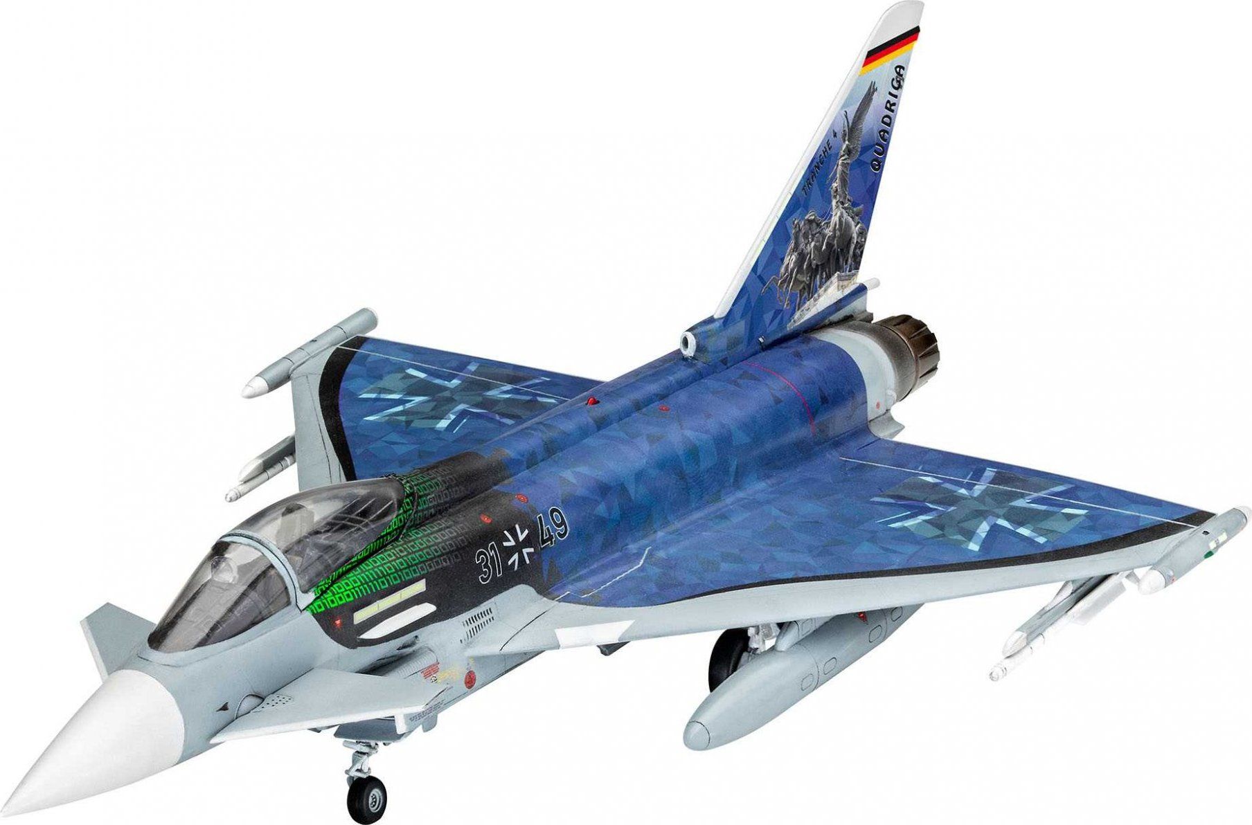 REVELL ModelSet letadlo 63843 - Eurofighter "Luftwaffe 2020 Quadriga" (1:72) - obrázek 1