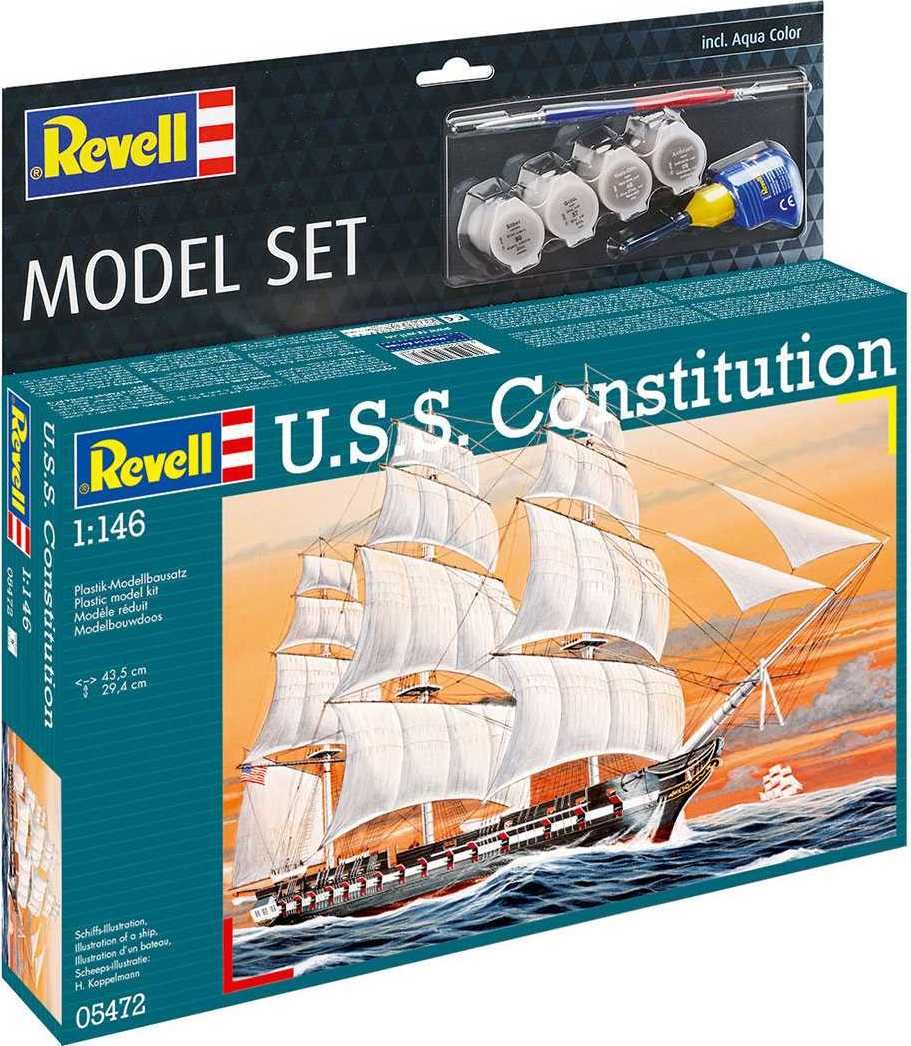 REVELL ModelSet loď 65472 - USS Constitution (1:146) - obrázek 1