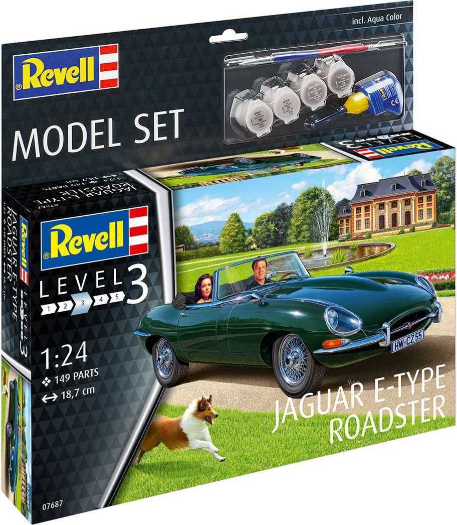 REVELL ModelSet auto 67687 - Jaguar E-Type Roadster (1:24) - obrázek 1