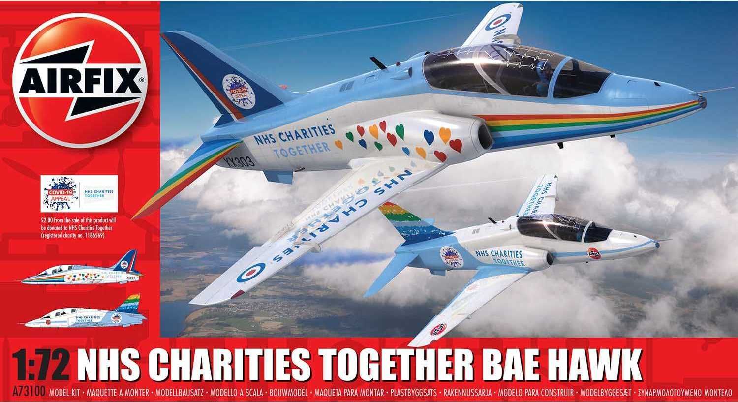AIRFIX Classic Kit letadlo A73100 - NHS Charities Together Hawk (1:72) - obrázek 1
